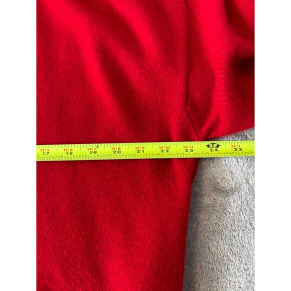 Neiman Marcus Cashmere Red Cardigan Sweater XL - Picture 6 of 6